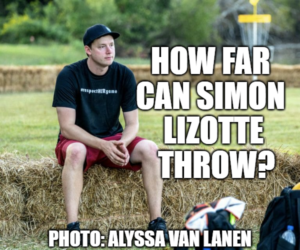 How far can Simon Lizotte throw 3