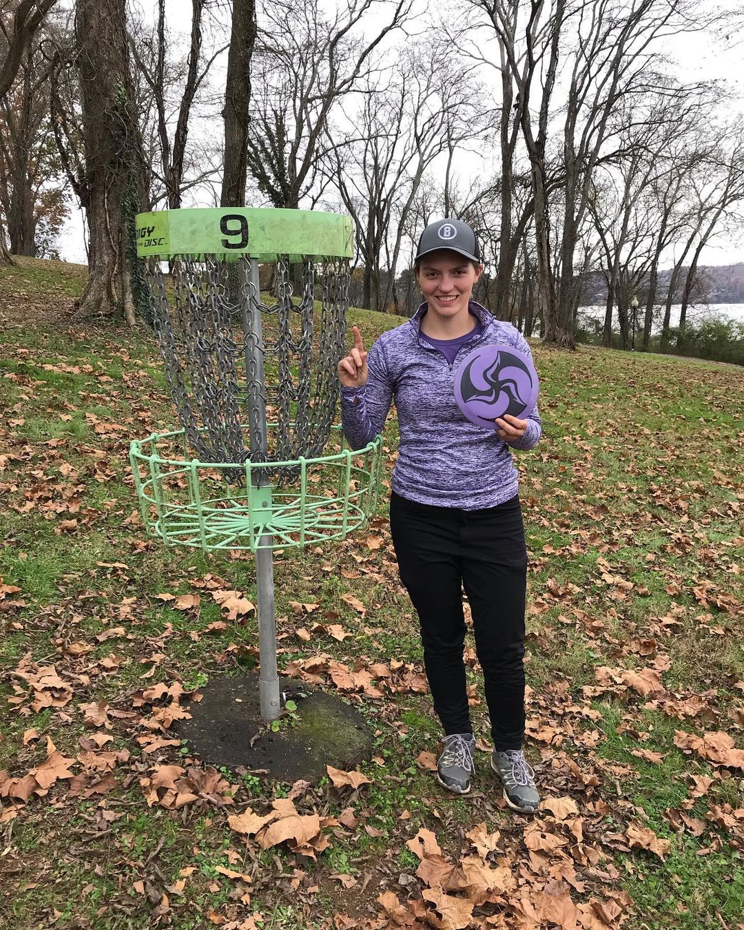 19-year-old professional disc golfer Heather Young