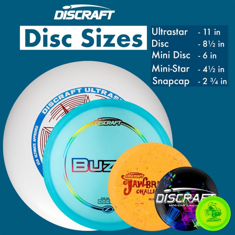 Discraft disc sizes