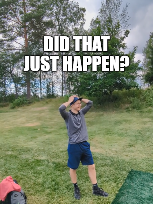 Was playing disc golf in Finland and then this happened, Tyyni 2022