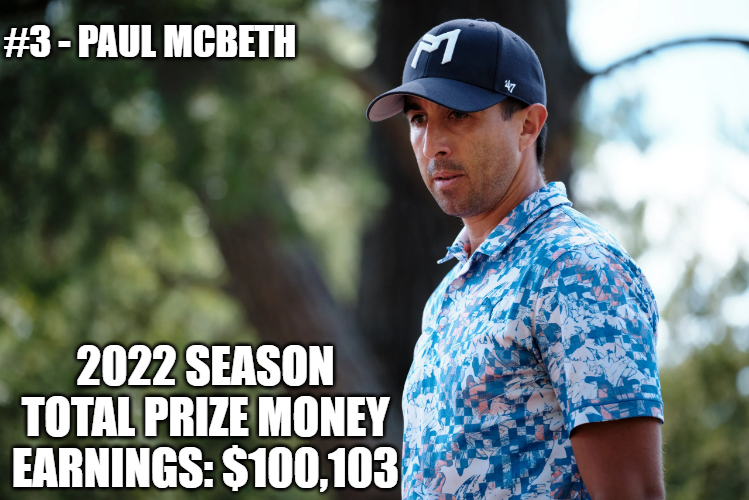 Paul McBeth 2022 season prize money earnings