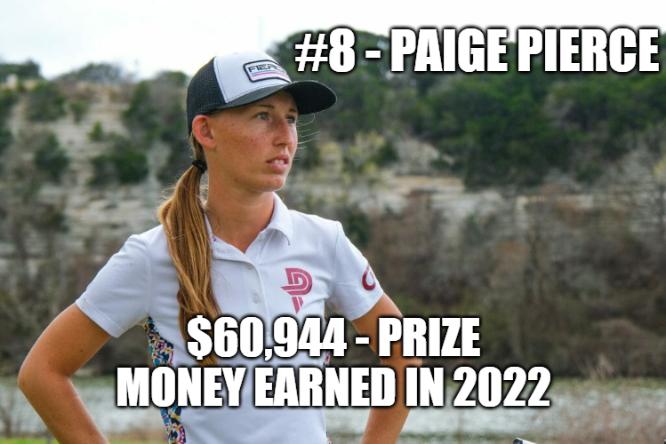 how much money did paige pierce earn in 2022