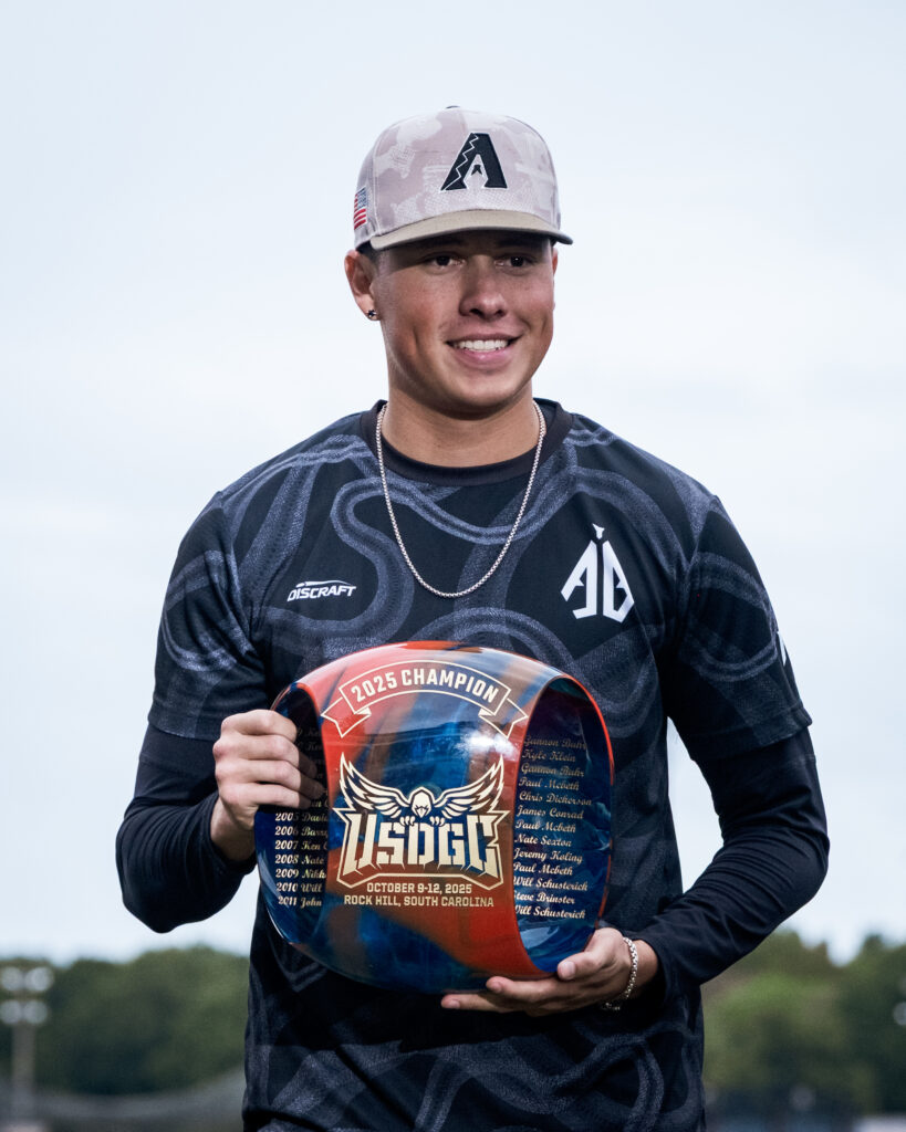 2025 USDGC Champion Anthony Barela, image by KhuvDGPT.