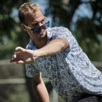 Matthew Orum, disc golfer, with glasses almost off - Top 10 MPO Storylines for the 2023 Season