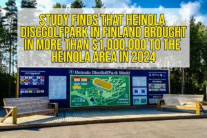 Kippis disc golf park brought in over 1 million euros to the Heinola area in 2024.