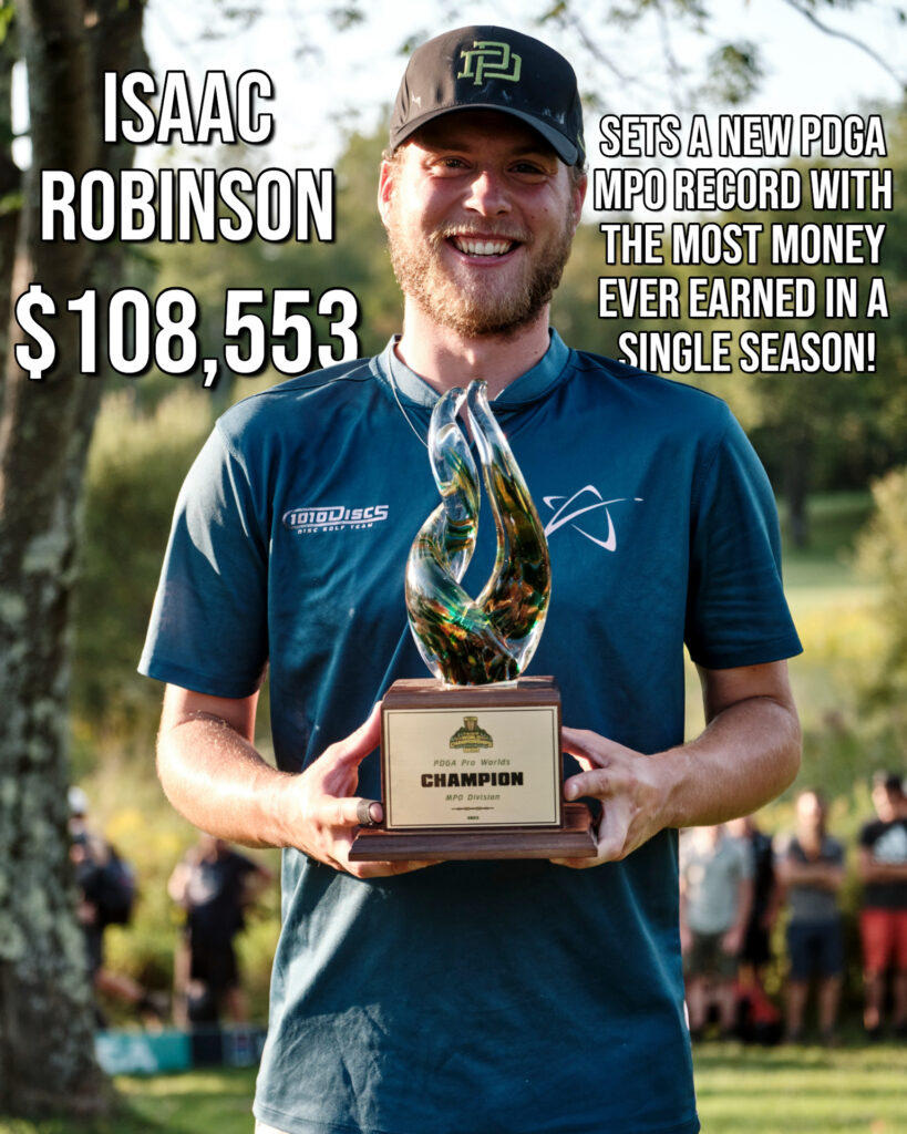 Isaac Robinson sets a new MPO record for the most ever earned single season