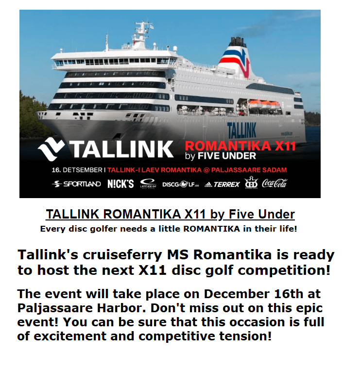 Tallink X11 by Five Under on a Romantika cruiseferry