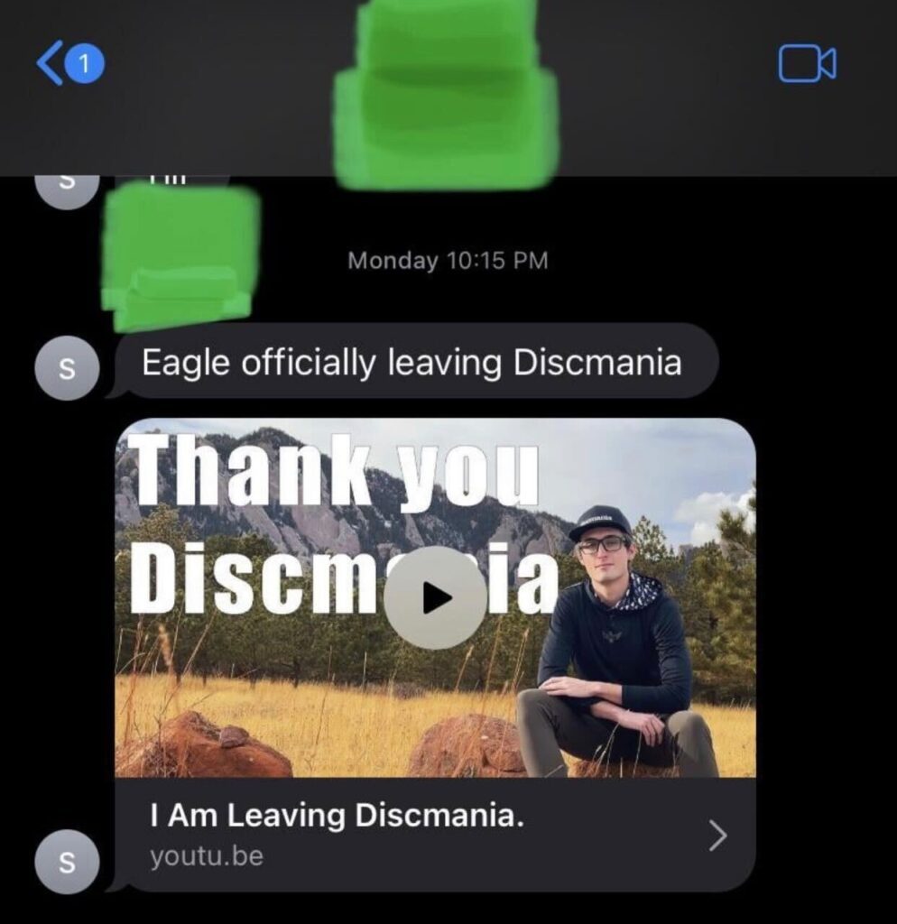 Eagle leaving Discmania leaked