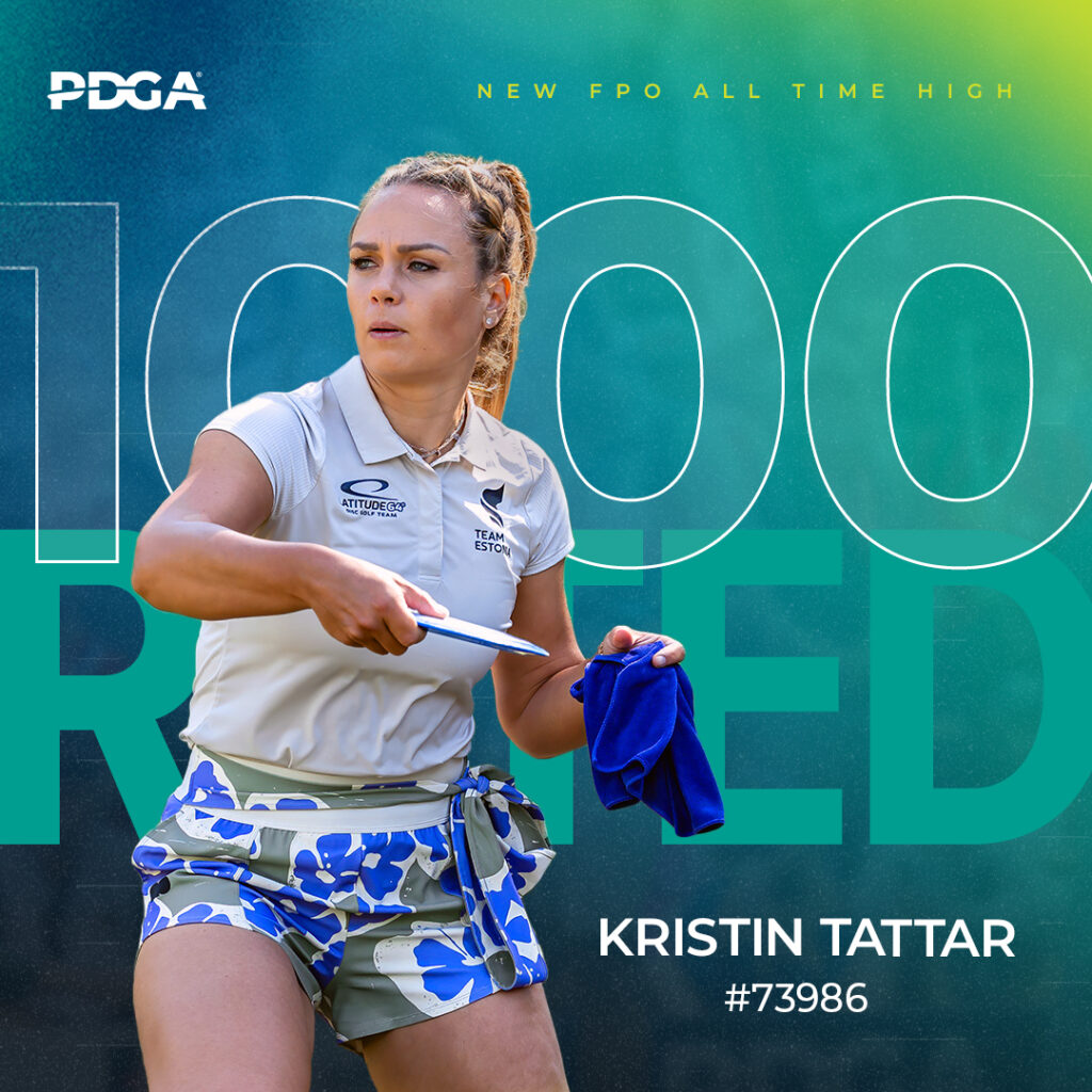 HISTORY MADE Kristin Tattar is the first FPO player in history to