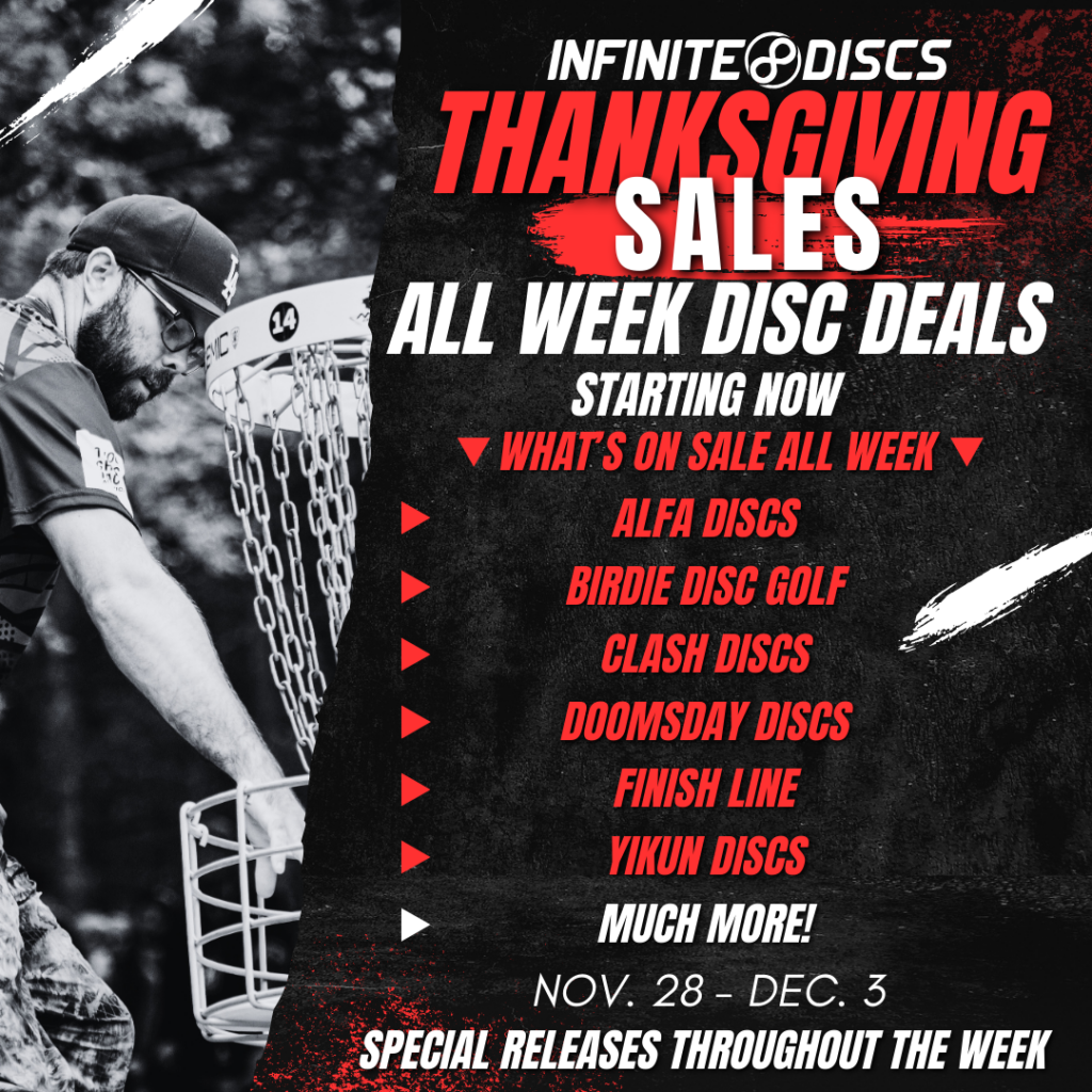 Infinite Discs thanksgiving sales