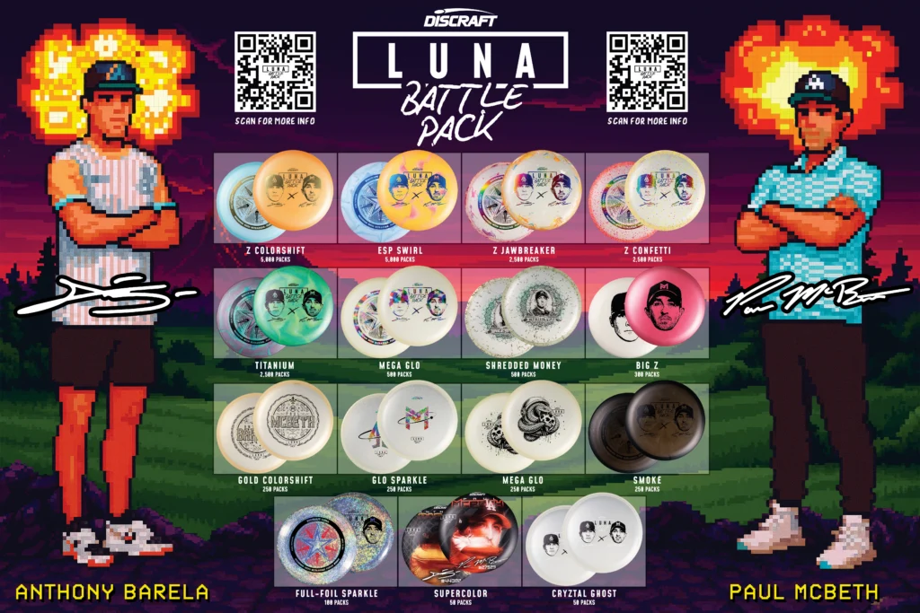 2025 Discraft Luna Battle Pack, Barela and McBeth collab